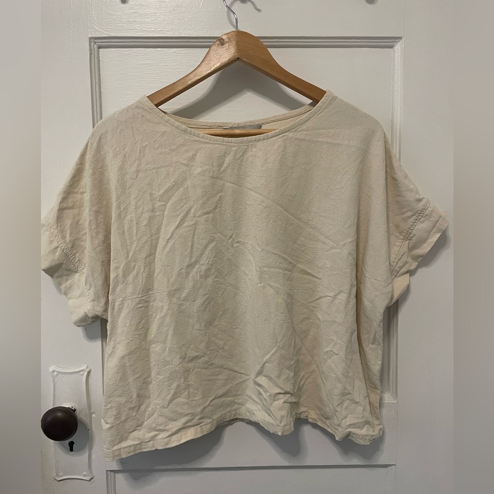 Elizabeth Suzann Georgia top in raw silk